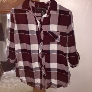 Maroon Flannel. Perfect for fall!